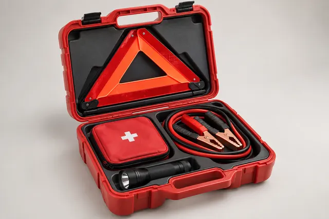 Complete Roadside Emergency Kit & C-Caution Triangle